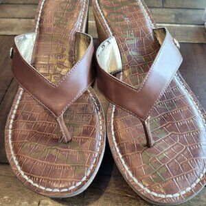Sam Edelman Brown Wedge Sandals 9.5M